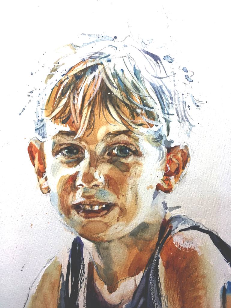 Original Figurative Children Painting by Gregory Radionov