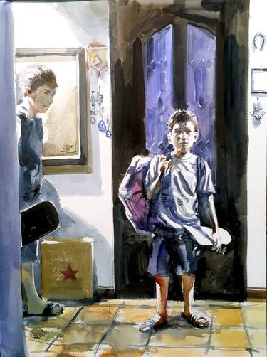 Print of Figurative Children Paintings by Gregory Radionov