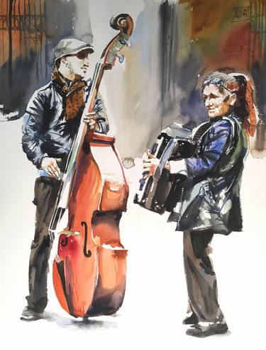 Print of Figurative Music Paintings by Gregory Radionov