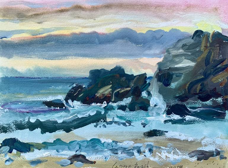Print of Expressionism Seascape Paintings by Gregory Radionov
