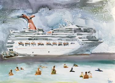Print of Realism Boat Paintings by Gregory Radionov