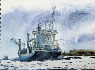 Original Boat Paintings by Gregory Radionov