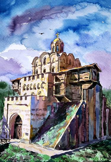 Original Expressionism Architecture Paintings by Gregory Radionov