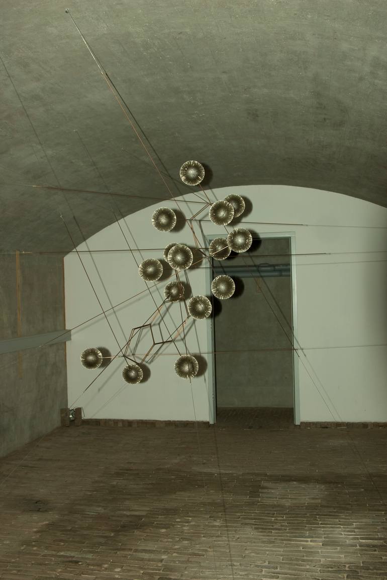 Original Abstract Science/Technology Sculpture by Ronald Van Der Meijs