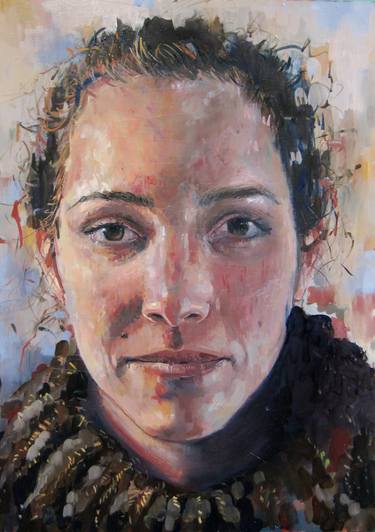 Original Realism People Paintings by Jessica Russo Scherr