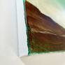 corner of the painting, side view
