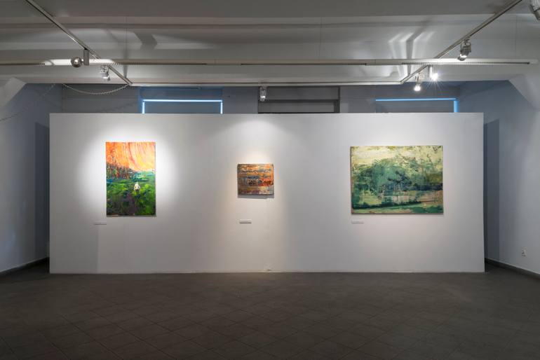 Original Abstract Landscape Painting by GrażYna Smalej