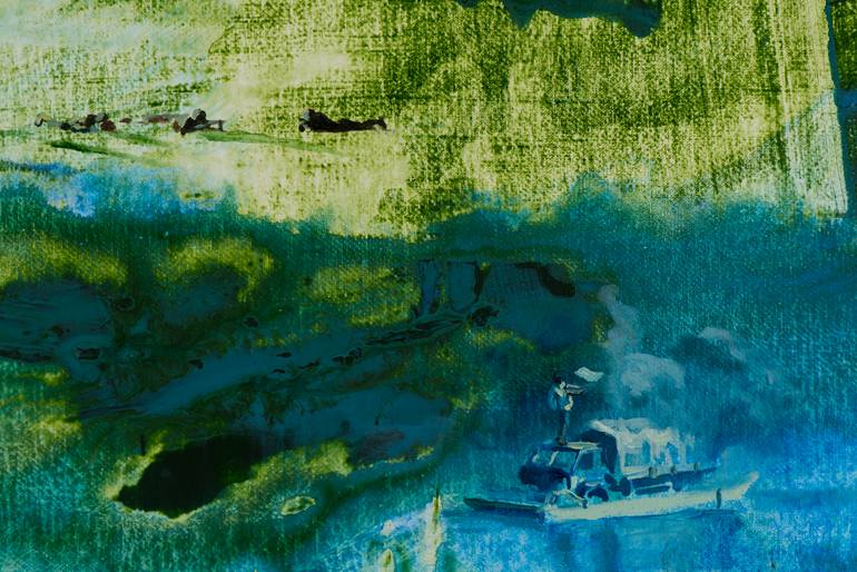 Original Abstract Landscape Painting by GrażYna Smalej