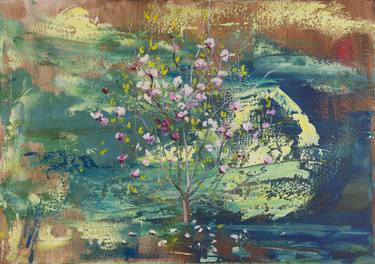 Print of Impressionism Tree Paintings by Grażyna Smalej