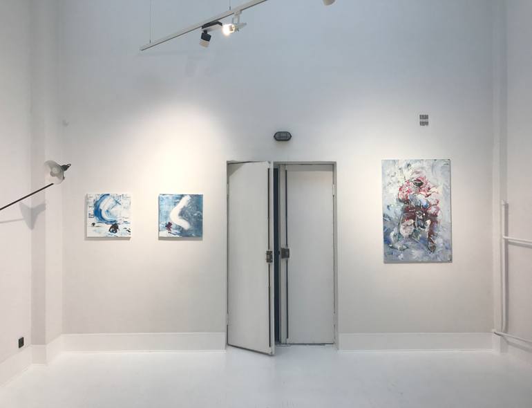 Original Abstract Sports Painting by GrażYna Smalej