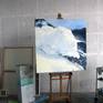 Artwork is for sale, but reserved for an exhibition in BWA Bydgoszcz, Poland (20.03-29.04.2018).
Avalanches in the mountains is a fascinating topic for its dangerous beauty. White powder with incredible force pushing on the landscape.
