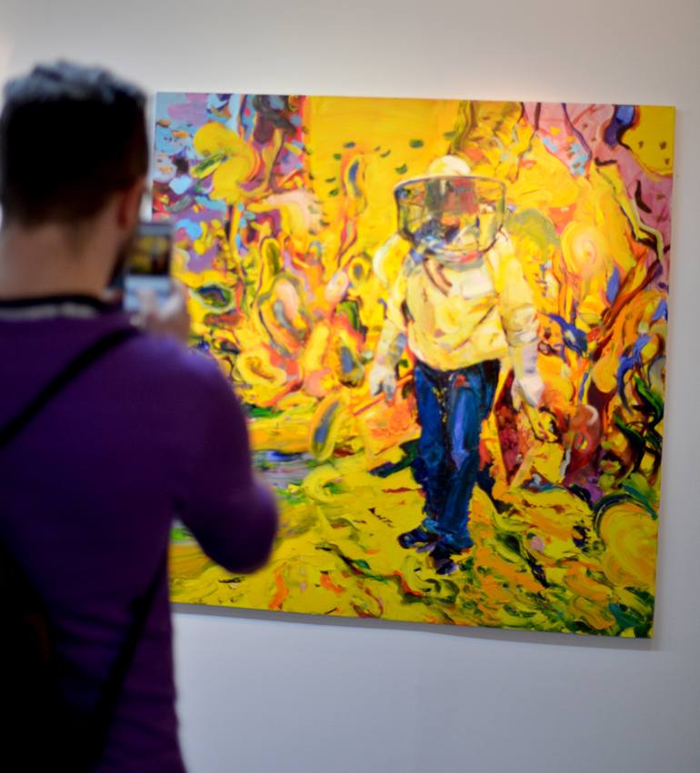 Original Expressionism People Painting by GrażYna Smalej