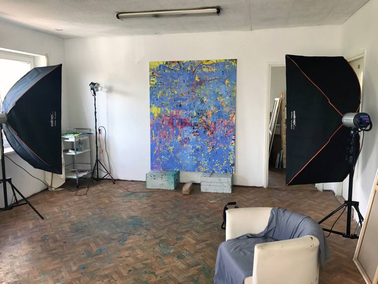 Original Impressionism Abstract Painting by GrażYna Smalej