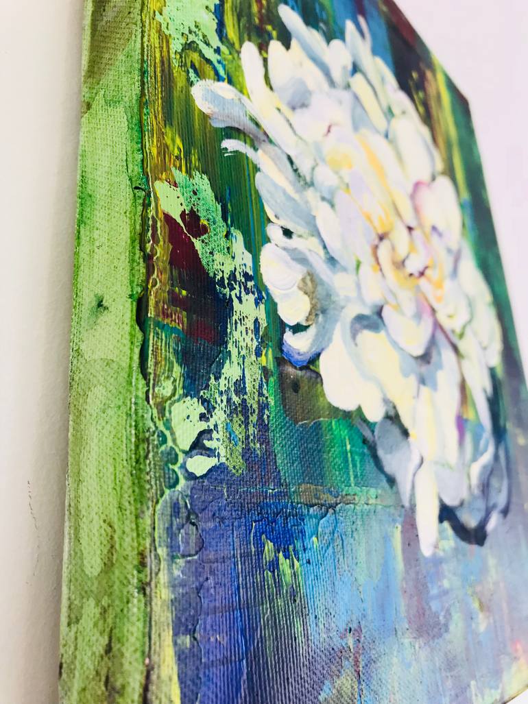 Original Abstract Floral Painting by GrażYna Smalej