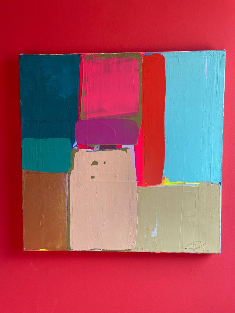 Original Conceptual Abstract Painting by Cathe Hendrick