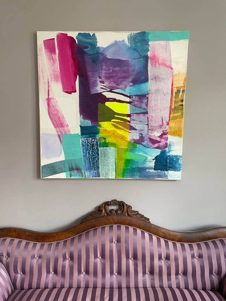 Original Abstract Expressionism Abstract Painting by Cathe Hendrick