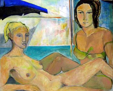 Original Expressionism Nude Painting by Daniela Bellotti
