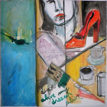 Original Expressionism Women Painting by Daniela Bellotti