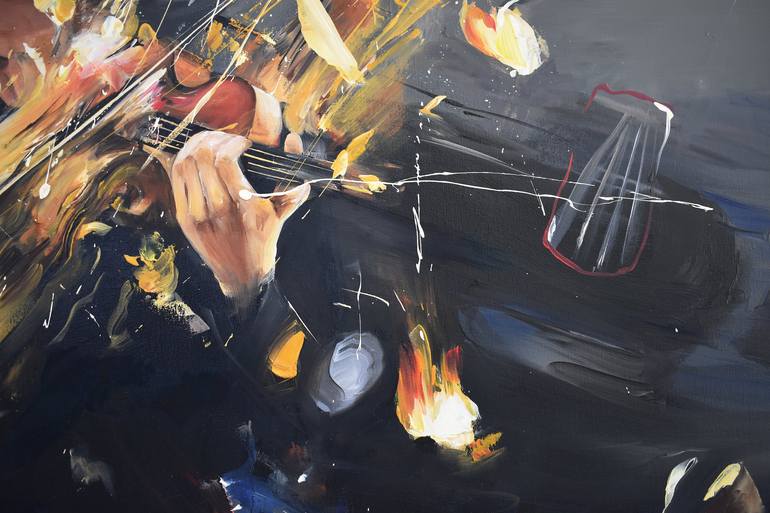 Original Music Painting by Vanessa Poutou