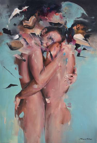 Print of Erotic Paintings by Vanessa Poutou