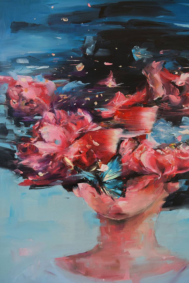 Original Contemporary People Painting by Vanessa Poutou