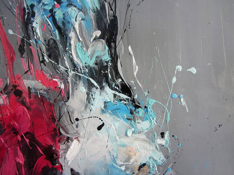 Original Abstract Expressionism Erotic Painting by Vanessa Poutou