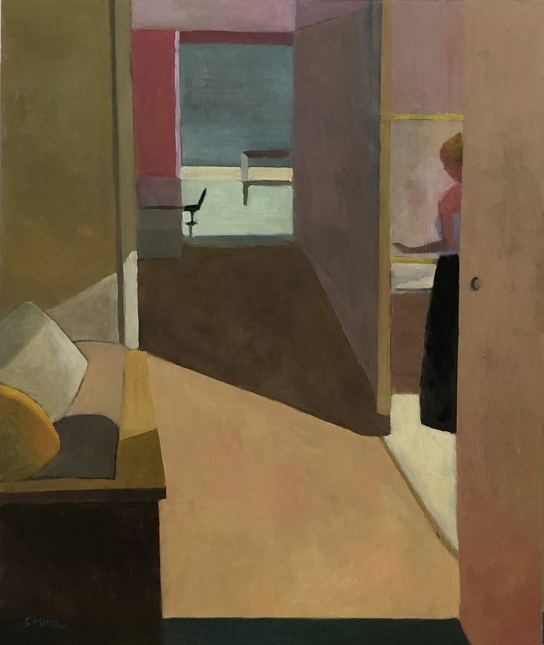 Print of Abstract Interiors Paintings by Susana Mata