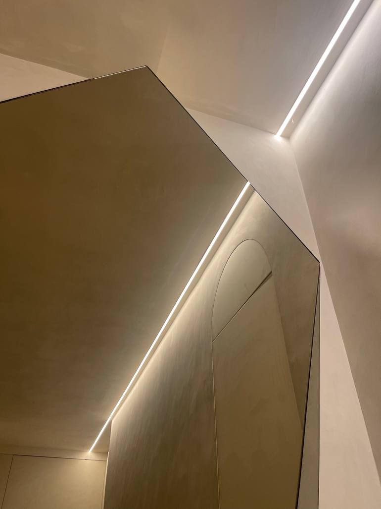 Original Abstract Geometric Sculpture by Carlos García