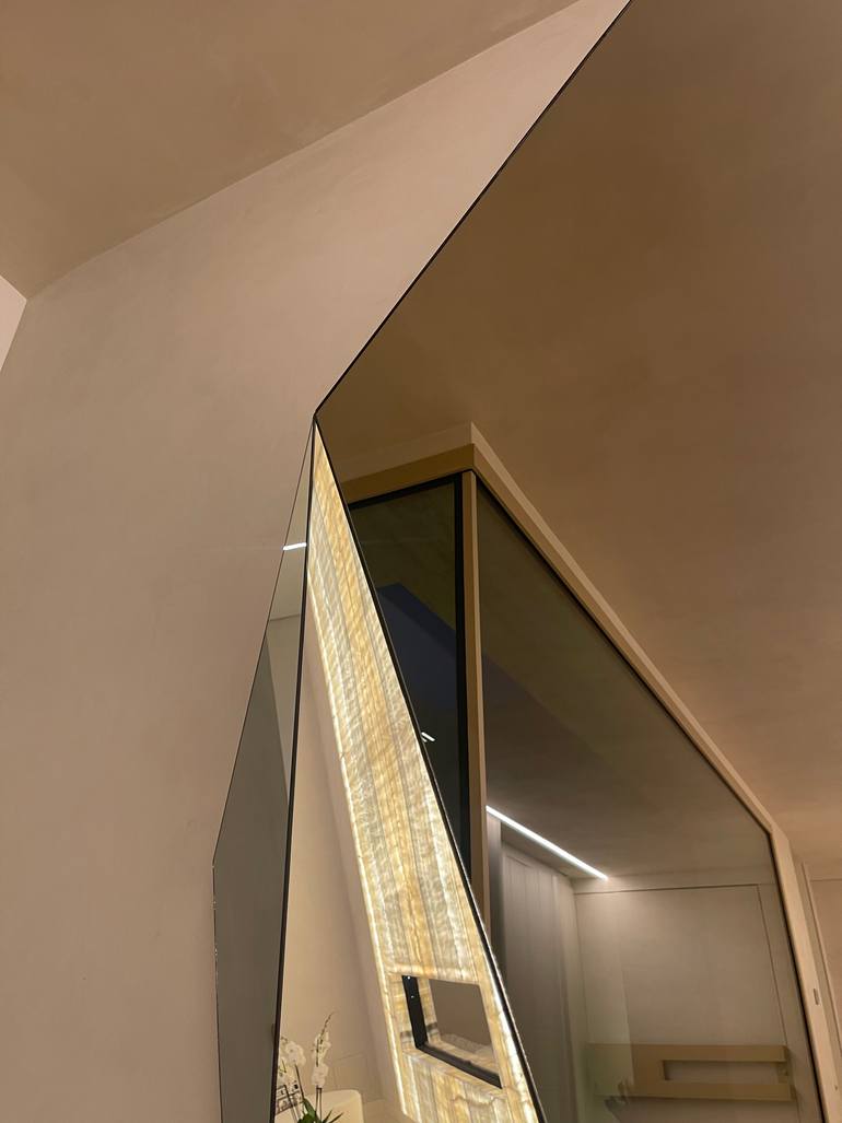 Original Abstract Geometric Sculpture by Carlos García