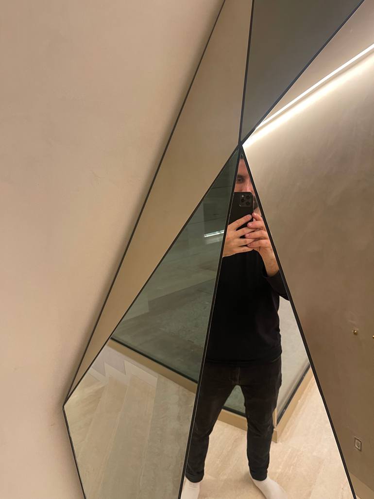 Original Abstract Geometric Sculpture by Carlos García