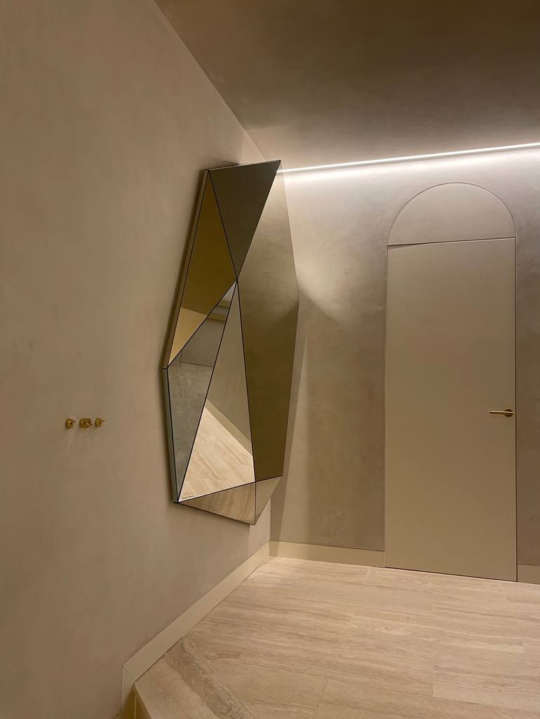 Original Abstract Geometric Sculpture by Carlos García