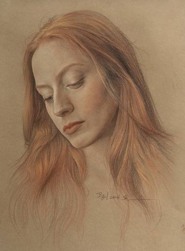 Print of Realism Portrait Drawings by Weillie Wu