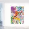 When I created this abstract painting, I wanted it to feel like visual notes in a sketchbook. Being in the moment, completely uninhibited, intuitive and free. I used lots of texture, layering, collage and scratching back into the work.
