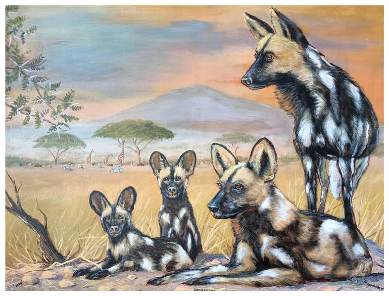 Dog Days Painting by Roger Farr | Saatchi Art Belgium