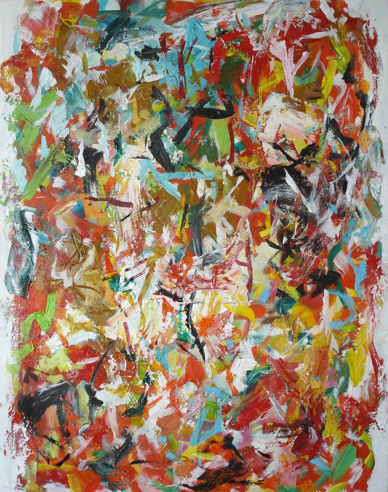 Print of Abstract Expressionism Abstract Painting by Wayne Mok