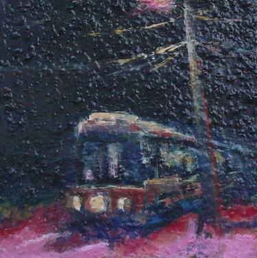 Original Abstract Expressionism Transportation Paintings by Grethe Jensen