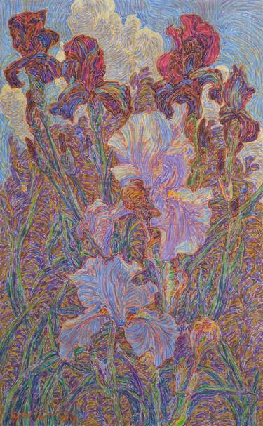 Original Impressionism Floral Drawings by Serhii Komornyi