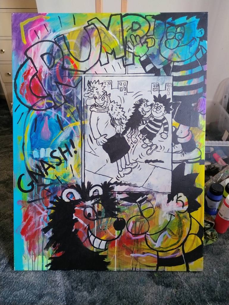 Original Abstract Expressionism Abstract Painting by Daniel Pincham-Phipps