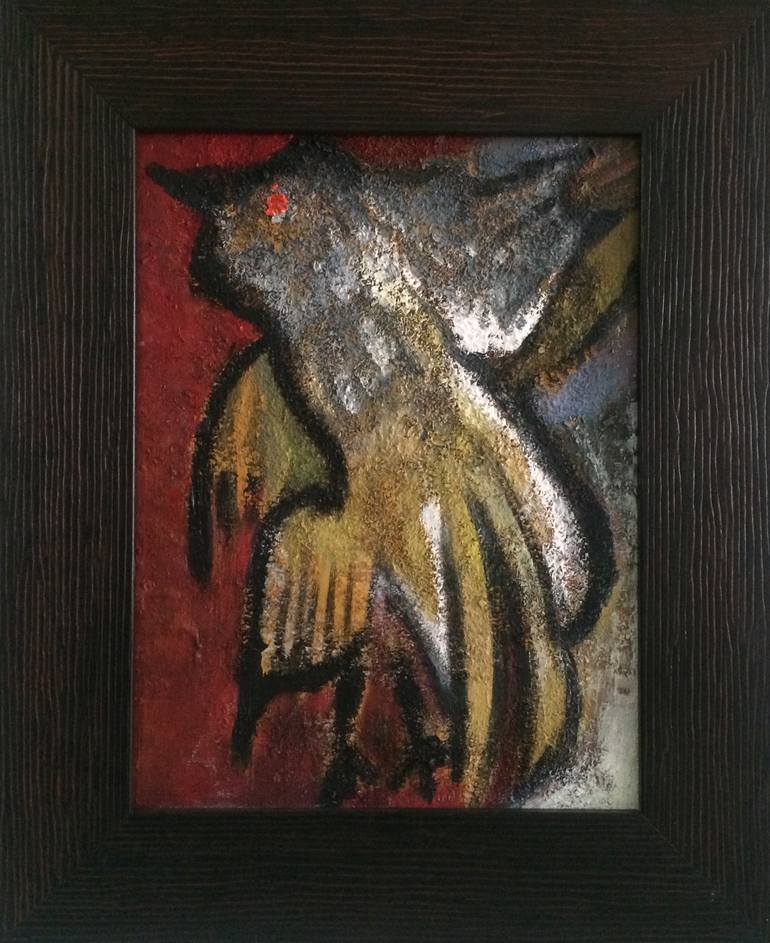 Original Abstract Expressionism Animal Painting by Dijana Tomik Radevska