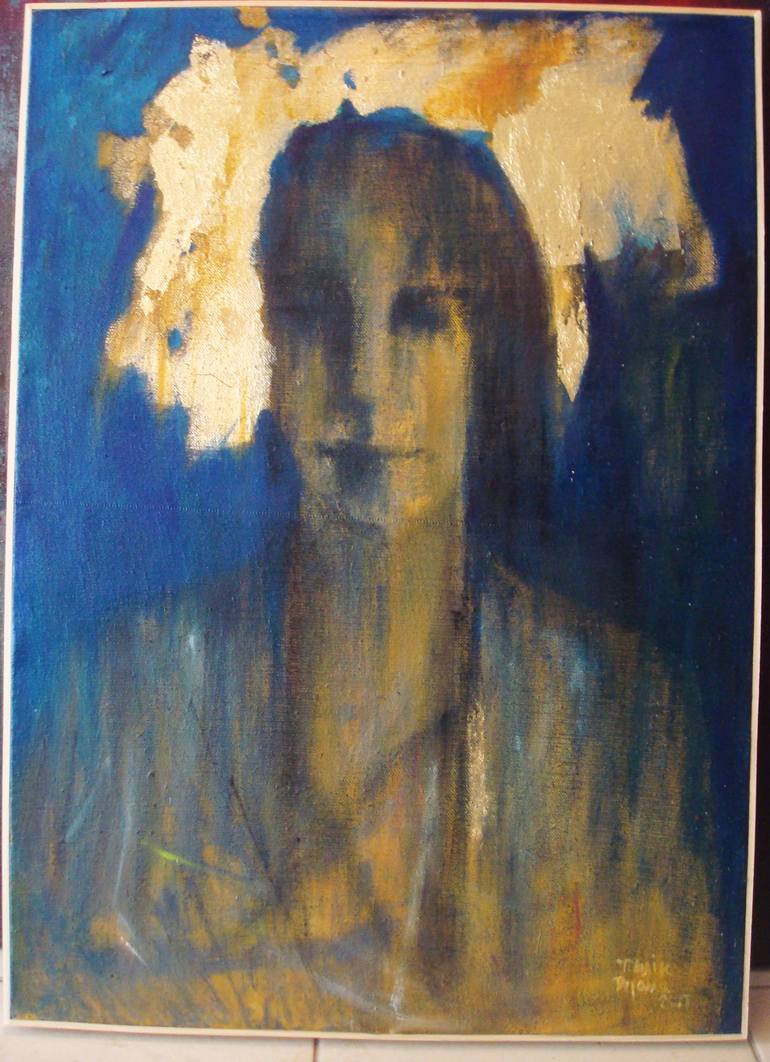 Original Portrait Painting by Dijana Tomik Radevska