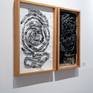 Exhibited diptych Spiral-Disordered Spiral