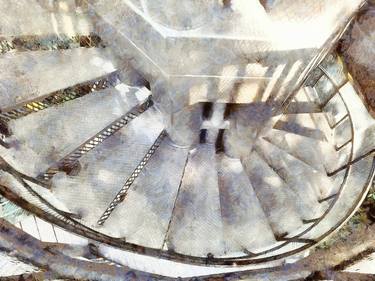 White Circular Staircase, v2 thumb