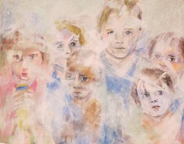 Print of Expressionism Children Paintings by Connie Freid
