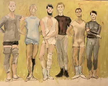 Original Figurative Men Paintings by Connie Freid