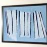 Tight framed in thin black 'Holtzer' frame.