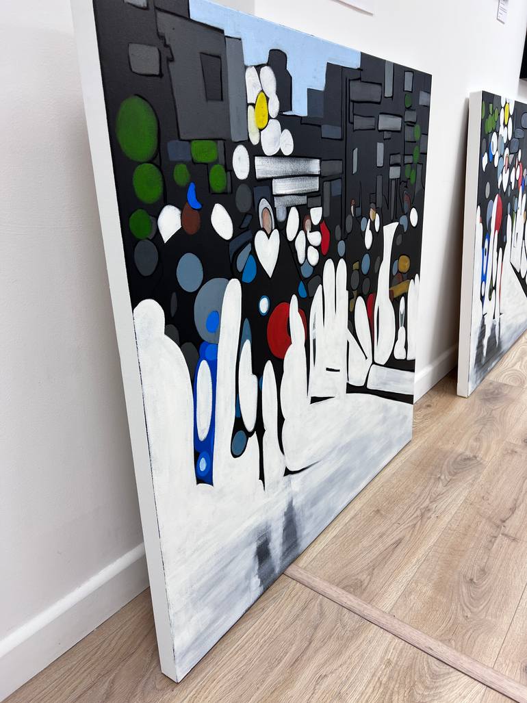 Original Contemporary People Painting by Angela Edwards