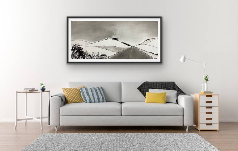 Original Landscape Drawing by Angela Edwards