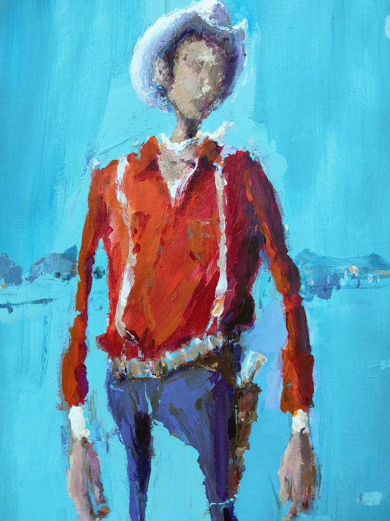 Original Figurative Cartoon Painting by Oscar Alvarez