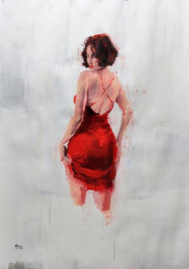 Original Figurative Portrait Paintings by OSCAR ALVAREZ