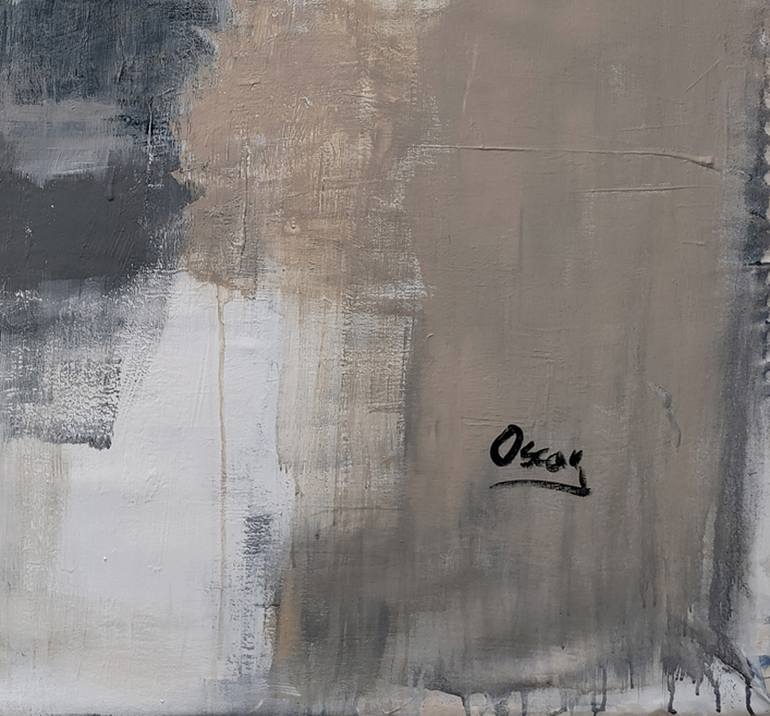 Original Modernism Abstract Painting by Oscar Alvarez